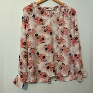 C&C California Floral Blouse Size Medium